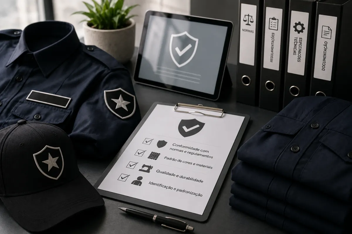 Uniformes profissionais para empresas de segurança privada.
