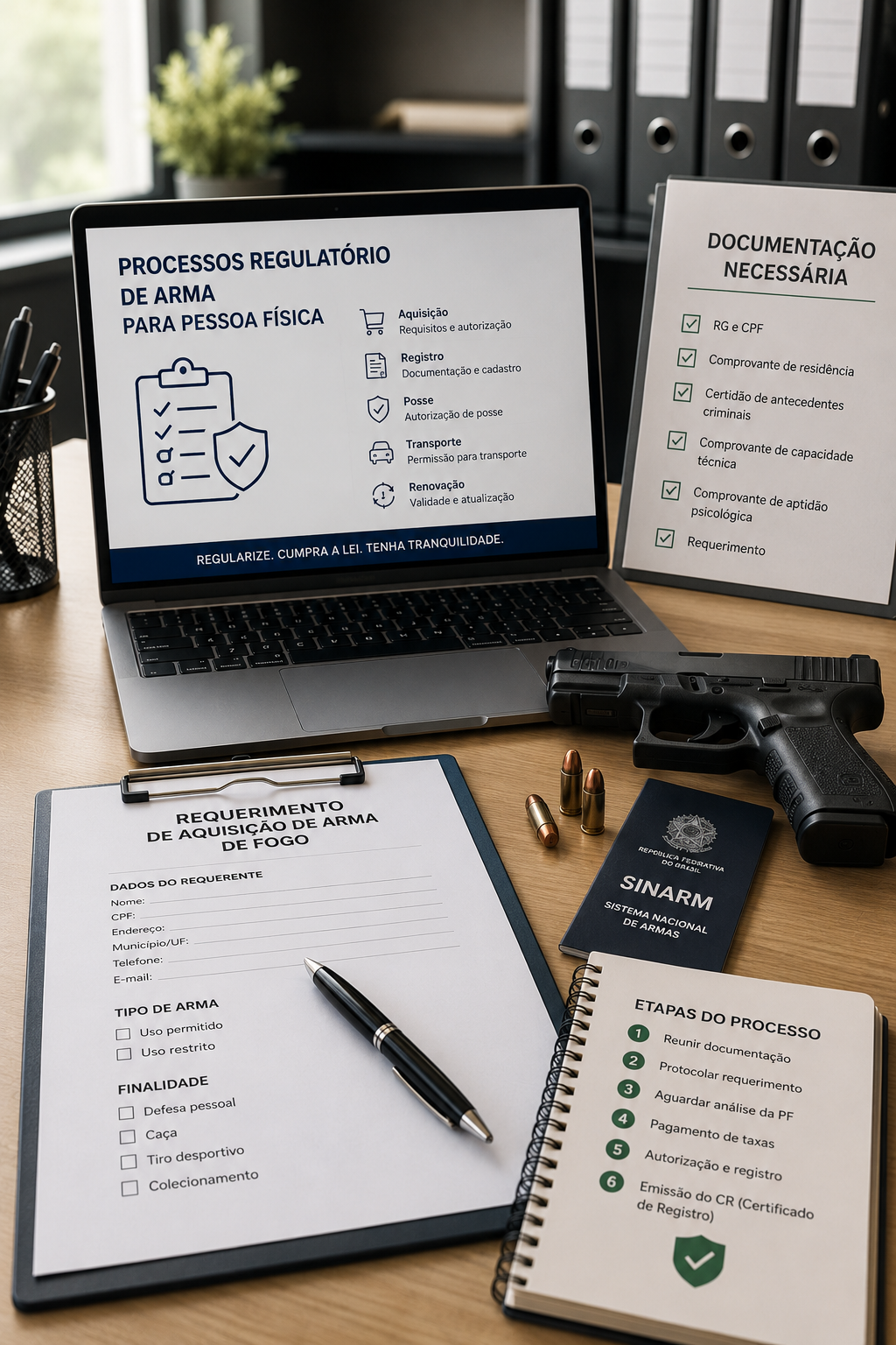 Processos de registro de arma de fogo para pessoa física